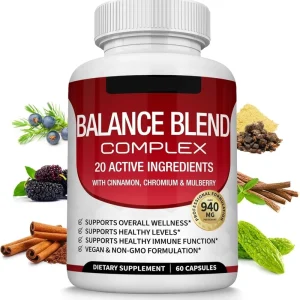 Compound Dietary Supplement Containing 20 Active Ingredients to Help Maintain Healthy Blood Sugar and Blood Lipid