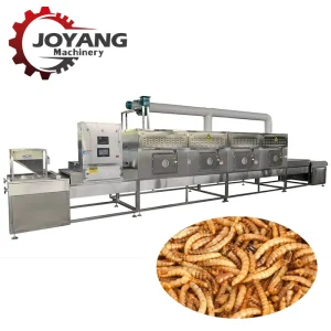 Continuous Conveyor Belt Tunnel Automatic Industrial Customized Microwave Drying Machine Dryer for Mealworms
