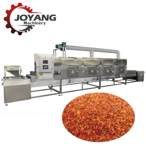 Continuous Food Grade Microwave Sterilization Machine for Chili and Seasoning Powder