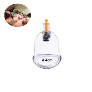 Corrosion-resistant PS Material Chinese Vacuum Suction 4.4cm Curved Cupping Therapy Message Cups