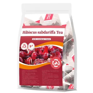 Cotton Rose Hibiscus Rose Sharon Tea Classic Three Flower Blend Rich Floral Aroma Red Soup Individual Triangle Fresh Keeping Bag