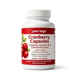 Cranberry Vitamin C Capsules 36 1 Concentrated Cranberry Extract High Urinary Tract Health and Bladder Support for Women