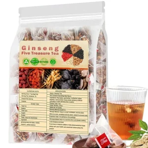 Cross border Export Five Treasure Ginseng Tea 5g Blended Health Tea in 20 Bags