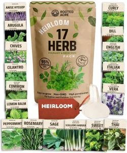 Culinary Herb Variety Pack Garden Green Organic Vegetable Packets Herbs for Planting Indoor or Outdoor Garden
