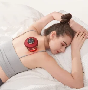 Cupping Therapy Machine Electric Portable Smart Vacuum Heating Red Light Cupping Device Massager Tool with Red Light Therapy