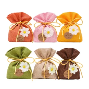 Custom Empty Sachet Pouch for Mosquito Repellent Bag Mugwort Sachet Chinese Herbal Medicine Powder Textile Packaging