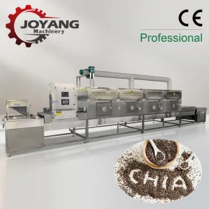 Custom Industrial Microwave Chia Seeds Sterilizer Fully Automatic Spice Sterilization Machine
