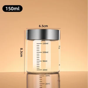 Custom Logo 50ml 100ml 200ml 300ml 500ml 250ml Reusable High Borosilicate Glass Chinese Medicine Water Bottle Lid Scale