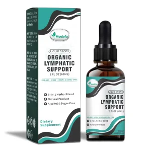 Custom Lymphatic Drainage Drops With Echinacea Goldenseal & Red Clover Extract For Cleanse and Immune Support