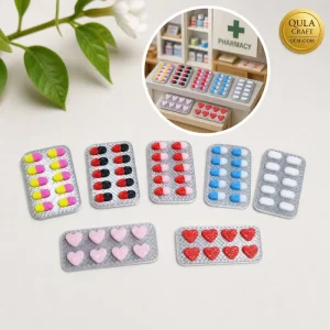 Custom Medicine Pill Theme Resin Flatback Embellishments DIY Craft Decoration Accessories Supply