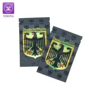 Custom Printed Resealable Easy-to-Tear Pharmacy Experimental Supply Packaging Bag for Pills Drugs and Tablets Mylar Heat Seal Bag