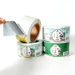 Custom Printed Traditional Chinese Medicine Labels Self Adhesive Waterproof Herbal Supplement Glass Jar Stickers Roll Packaging