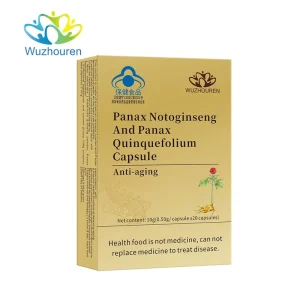 Customised Formulas Panax Notoginseng and Panax Quinquefolium Capsule Chinese Traditional Tonic