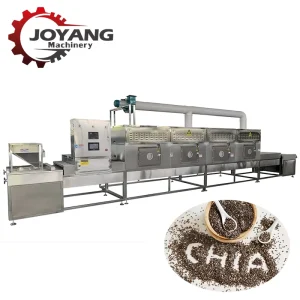 Customizable Automatic Industrial Continuous Tunnel Microwave Chia Seeds Sterilization Machine