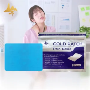Customizable Disposable Four Sided Elastic Fabric Herbal Natural Menthol Body Relief Cold Patch