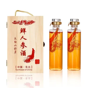Customization 550ml 1000ml Thickened High Borosilicate Tube Glass Ginseng Liquor Bottle