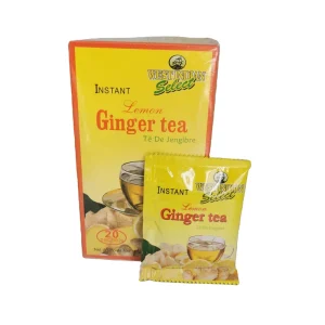 Customized 100% Natural Lemon Ginger Tea Chinese Slimming Health Tea Crystal Sachets Box Private Label Bagged Tea