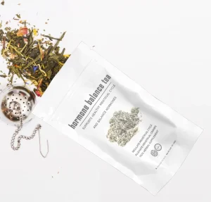 Customized Blended Hormone Balance Herbal Tea for Women’s Wellness in Sachet Infused with Red Raspberry Leaf and Spearmint