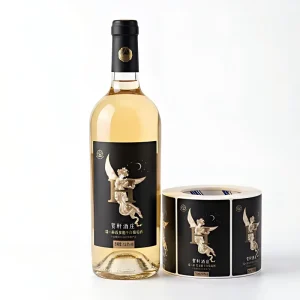 Customized Embossed Adhesive Wine Label Gold Foil Embossed Wine Label for Glass Bottles
