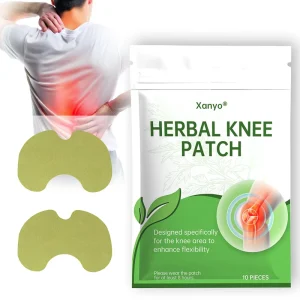 Customized Label Herbal Knee Pain Relief Patches with Radix Aconiti Ginger Oil Extract Borneol Saffron & Menthol