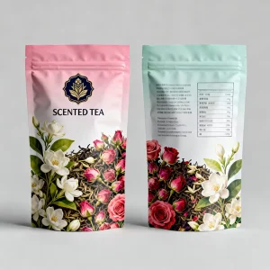Customized Printing Food Grade Material Flowers Tea Stand Up Pouch Waterproof Scented Sleep Tea Bags