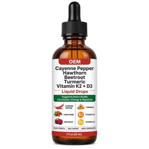 Dietary Supplement Liquid Drops for Heart Health Circulation and Daily Energy Support Herbal Formula