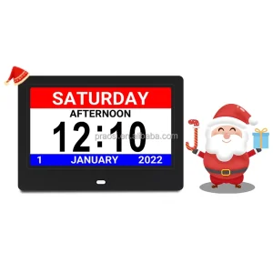 Digital Calendar Day 7″ With Medicine / Medication Reminders for Dementia Alzheimer Elderly People