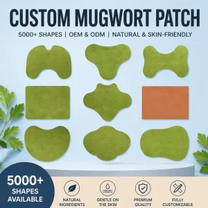 Disposable Customizable Herbal External Care Plaster Wormwood Moxibustion Patch Non woven Wormwood