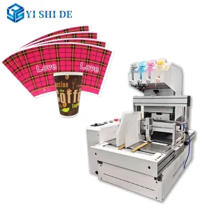 Disposable Paper Cup Printer Fully Automatic Digital Printing Machine Kraft Paper Cup Color Printing