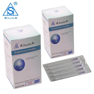 Disposable Sterile Acupuncture Needles Stainless Steel Handle 0.25x40mm 100pcs box CE ISO Dry Needling with Guide Tube
