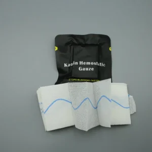 Disposable Sterile Kaolin Hemostatic Gauze for Trauma Bleeding Control