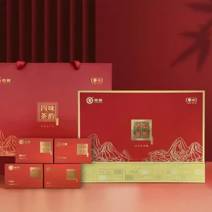 Diverse Flavors Chinese Tea Collection Four Varieties Pack Special Grade Hand Picked Mellow Taste Healthy Drink Tea Gift Set