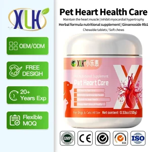 Dog Heart Health Supplement for Congestive Heart Support Myocardial Nutrition Ginseng Extract Cardiac Booster Soft Chews