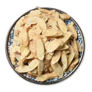 Dried Huangqi Root Extract Tablets in Bottle Glass Container