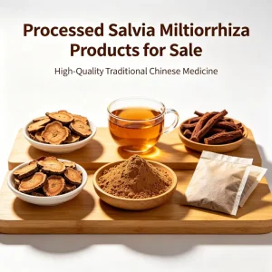 Dried Salvia Miltiorrhiza Root Danshen Raw Plant Material for Herbal Tea Functional Beverage Natural Food Antioxidant Additive