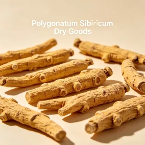 Dried Solomonseal Rhizome Polygonati Rhizoma Raw Herb Slice Steamed Prepared Huangjing for Health Supplement Cosmetic