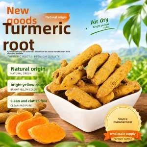 Dried Turmeric Root Slices Powder Bulk 500g Chinese Herbal Medicine From Sichuan