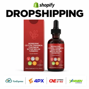 Dropshipping Berberine Ceylon Cinnamon Chromium Bitter Melon Turmeric Liquid Drops Dietary Supplement OEM ODM