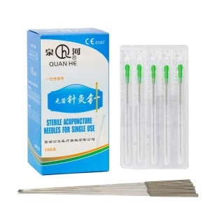 Dry Needling Sterile Acupuncture Needles with Tube 100pcs for Beginners