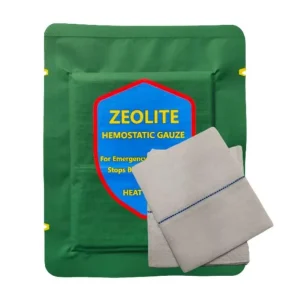 Efficient Hemostasis Rapid Clotting Zeolite Hemostasis Gauze for Wound First Aid and Surgery Outdoors Domestic