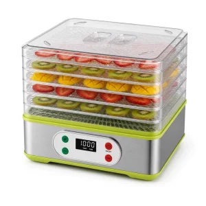 Electric Food Dryer 350W Stainless Steel Plastic Food Dehydrator for Household Use Fruit Vegetable Medicine Drying