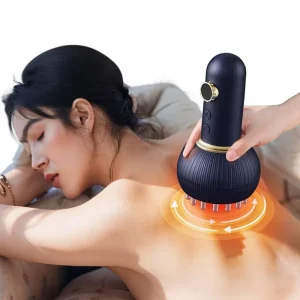 Electric Meridian Stimulating Gua Sha Brush USB Powered with Musical Function for Full Body Massage Tension Relief