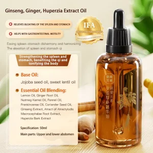 Essential Oil for Digestion and Growth Nourishes Stomach and Spleen Qi Tonifying Aromatherapy Free From Alcohol Metals Chemicals