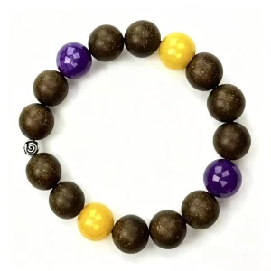Ethnic Women Stress Relief Natural Sandalwood Hand Rolled Traditional Chinese Medicine Herbal Bracelet for Yoga