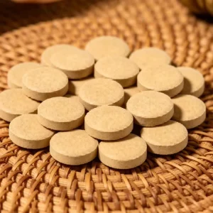 Exocarpium Citri Rubrum and Licorice Compressed Candy Tablets for Heat Clearance Detoxifies and Throat Care Private Label OEM
