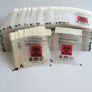 Export Quality Medical Sample Collection 95kPa Compliant Biohazard Specimen Bags With Leakproof Design