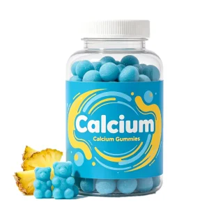 Factory Customised OEM ODM Calcium Magnesium Gummy for Adults Support Bones & Teeth Extract 1200mg Calcium Citrate Gummies