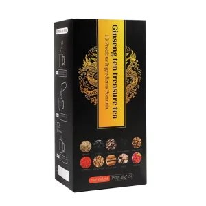 Factory Direct Ginseng Ten Treasure Tea 150g 15 Sachets 10 Ingredients Formula Herbal Tea Blended Health Wellness Low MOQ OEM