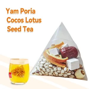 Factory Direct OEM Chinese Yam Poria & Lotus Seed Herbal Tea Digestive Support Dampness Relief Calming Gut