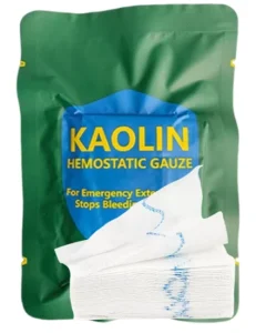 Factory Direct OEM Quick Hemostatic Trauma Kaolin Gauze Sterile Emergency Gauze Z Fold Kaolin Hemostatic Gauze
